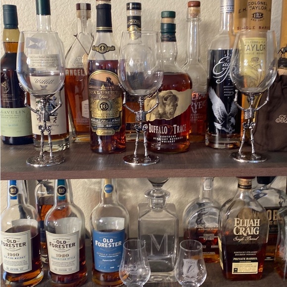 COPY - Set of 2 skeleton wine glasses - Picture 4 of 8